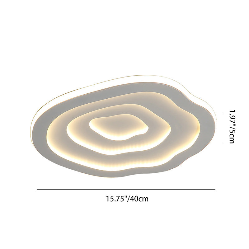 Luz de techo empotrada LED de acrílico y hierro de Creative Cloud contemporáneo para sala de estar 