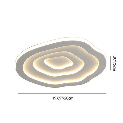 Luz de techo empotrada LED de acrílico y hierro de Creative Cloud contemporáneo para sala de estar 