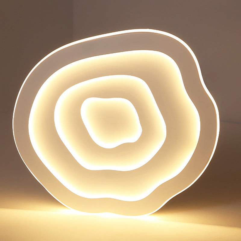 Luz de techo empotrada LED de acrílico y hierro de Creative Cloud contemporáneo para sala de estar 