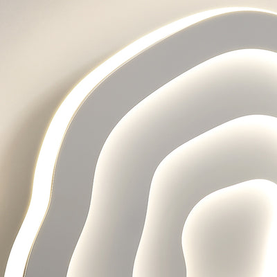 Luz de techo empotrada LED de acrílico y hierro de Creative Cloud contemporáneo para sala de estar 