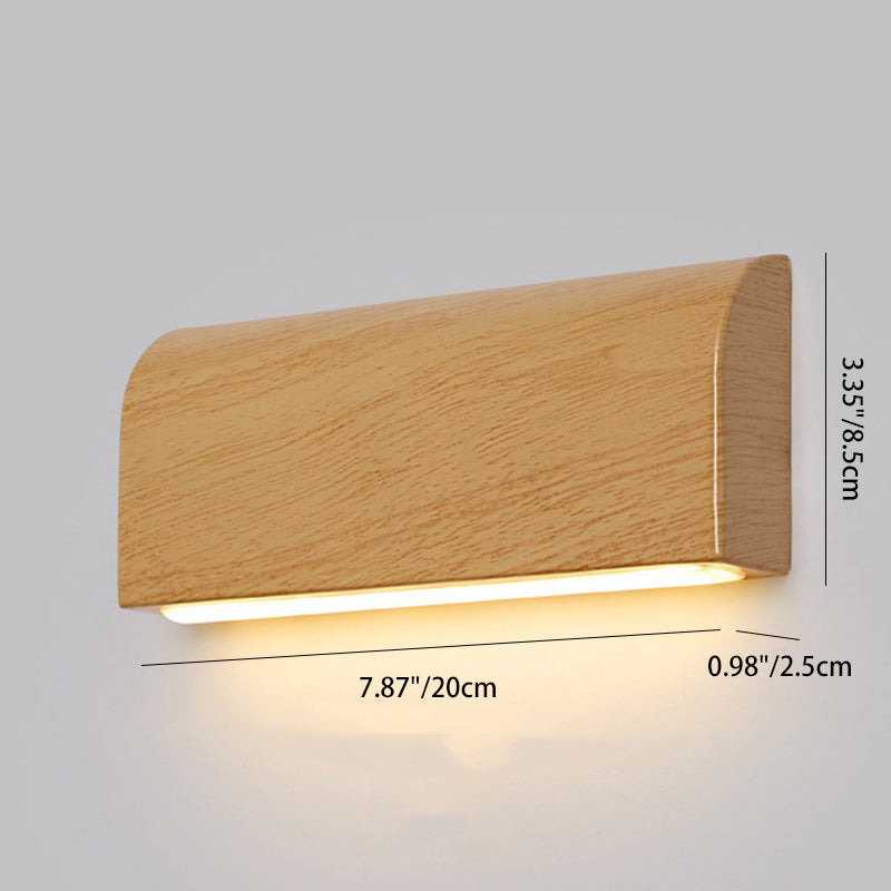 Contemporary Nordic Rectangular Iron Acrylic LED Wall Sconce Lamp For Living Room
