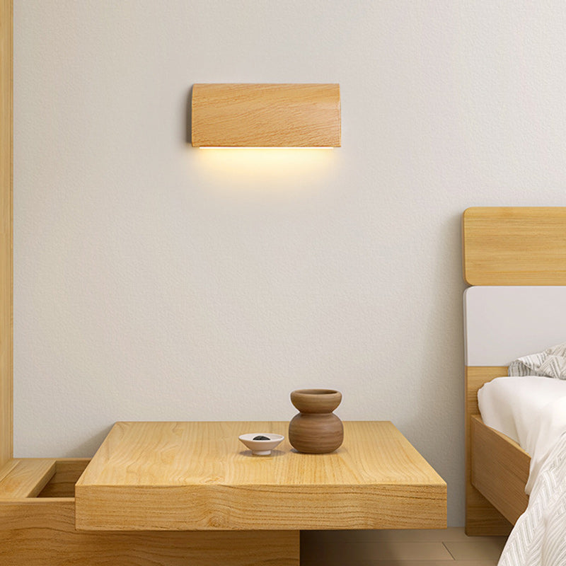 Contemporary Nordic Rectangular Iron Acrylic LED Wall Sconce Lamp For Living Room
