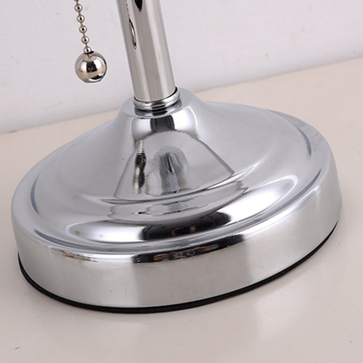 Lámpara de mesa de 1 luz de tela de hierro minimalista moderna para sala de estar 