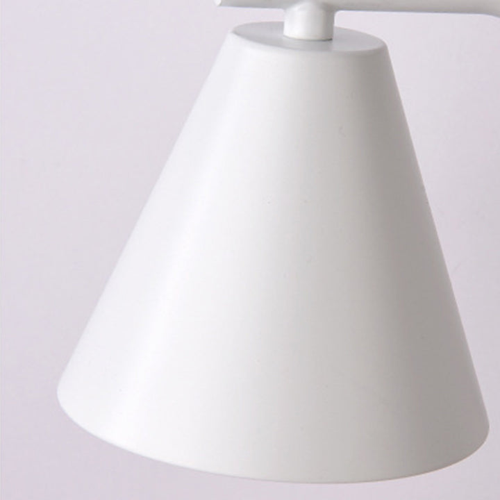 Zeitgenössische kreative Kegel Holz Eisen 1-Licht schmelzende Wachs Tischlampe für Wohnzimmer 