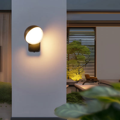 Moderne minimalistische Globus Aluminium Kunststoff LED Wandleuchte für Wohnzimmer 