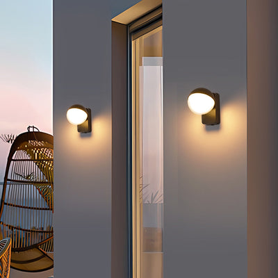 Moderne minimalistische Globus Aluminium Kunststoff LED Wandleuchte für Wohnzimmer 