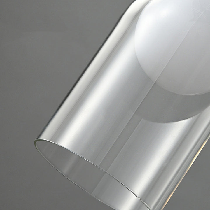 Lustre suspendu contemporain de luxe en cuivre et verre de forme ovale à 1 lumière pour salon 