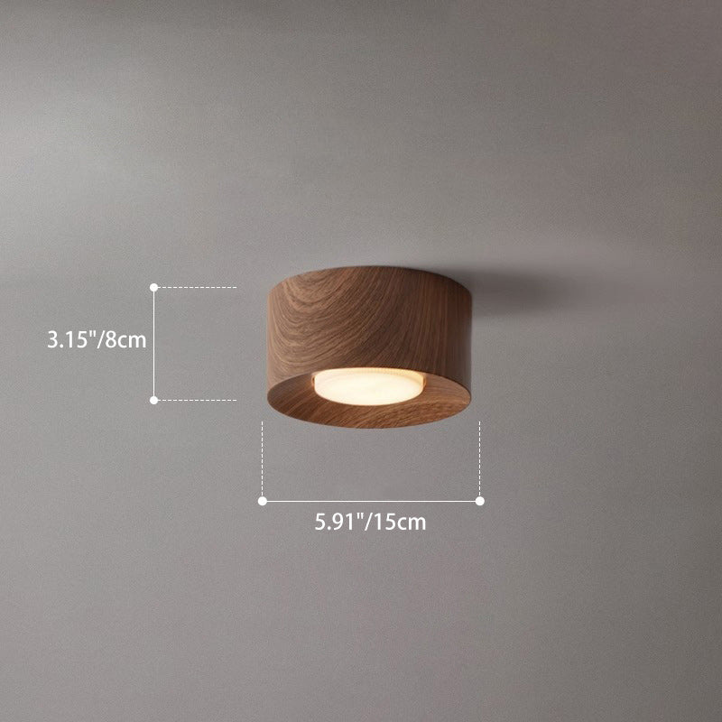 Plafonnier Contemporain Nordique en Résine Cylindrique 1/2/3 Lumières pour Salon 