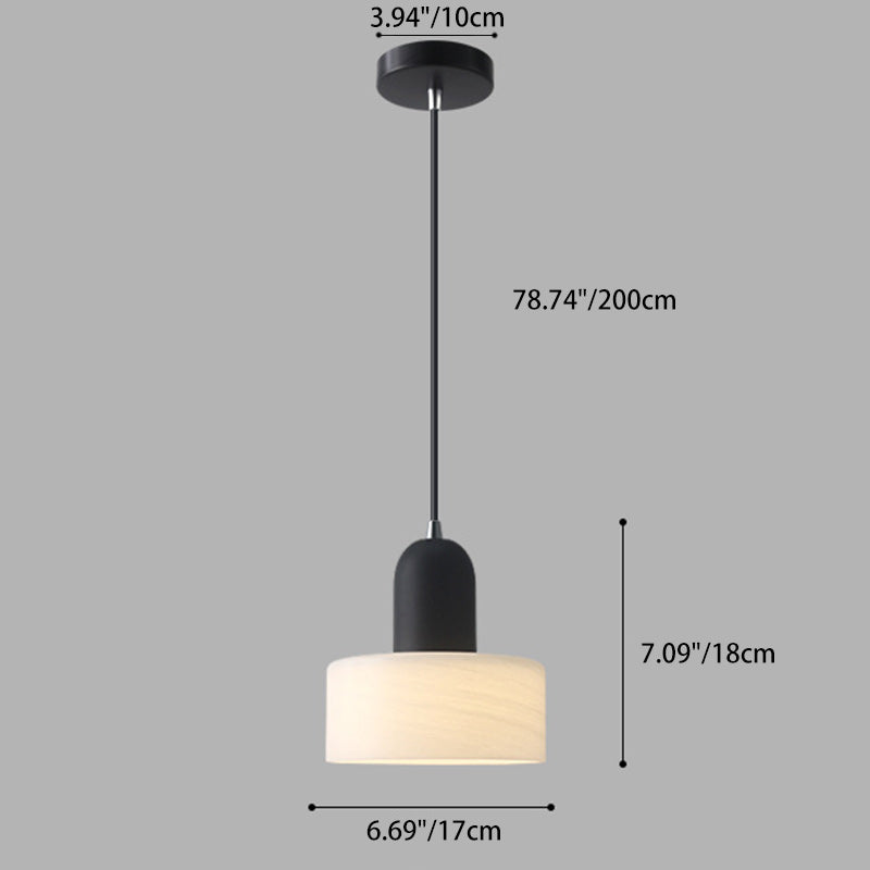Suspension Luminaire Contemporain Scandinave Rond en Verre et Fer à 1 Lumière pour Salon 