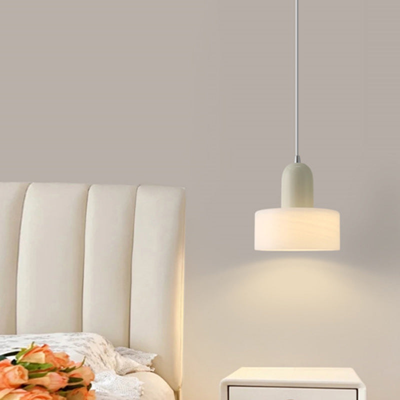 Suspension Luminaire Contemporain Scandinave Rond en Verre et Fer à 1 Lumière pour Salon 