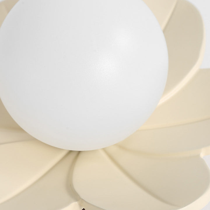 Plafonnier semi-encastré contemporain en résine de fer créatif avec une lumière pour le salon 