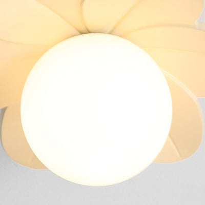 Plafonnier semi-encastré contemporain en résine de fer créatif avec une lumière pour le salon 