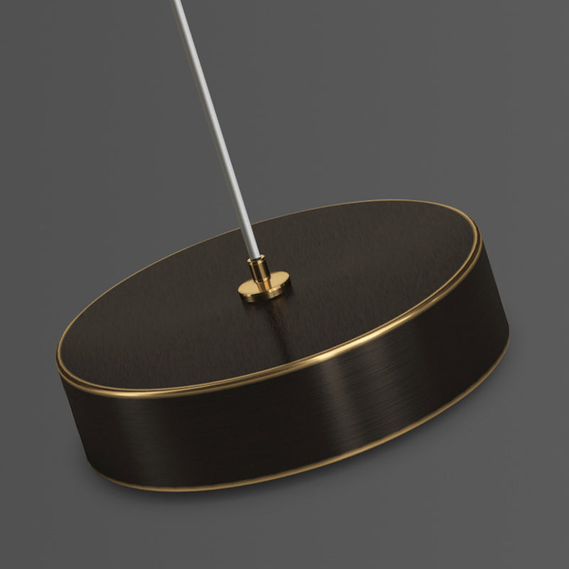 Lámpara Colgante de Vidrio de Cobre con Diamante de Lujo Contemporáneo de 1 Luz para Sala de Estar 