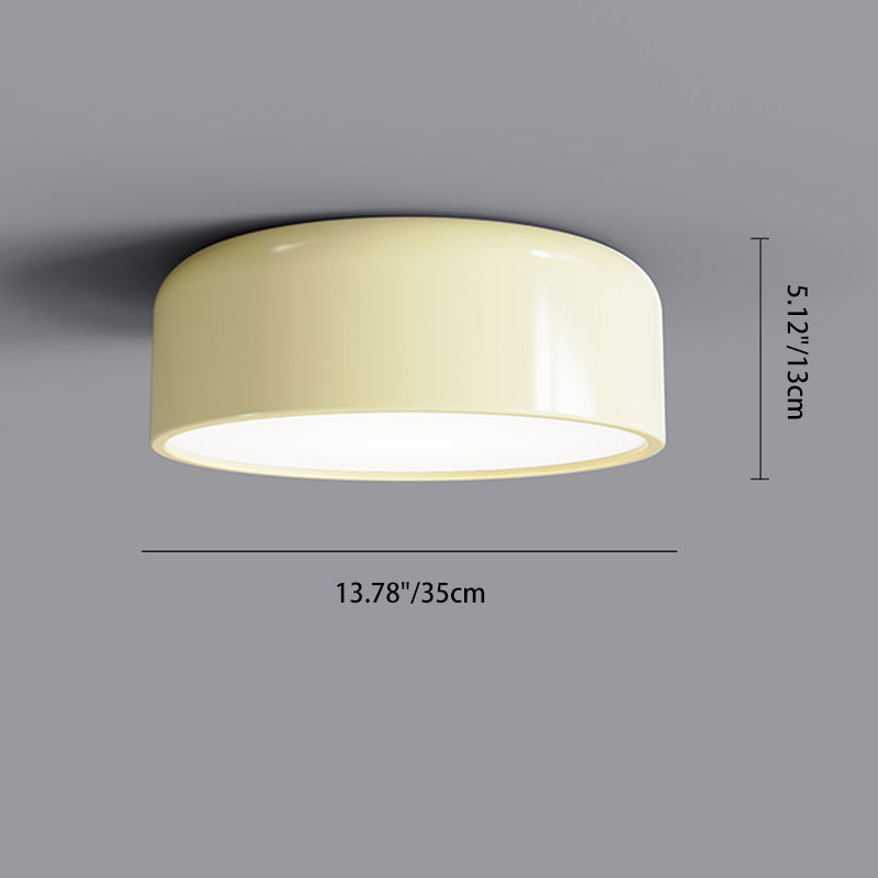 Plafonnier LED en acrylique rond créatif contemporain en fer pour salon 