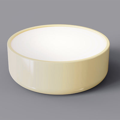 Plafonnier LED en acrylique rond créatif contemporain en fer pour salon 
