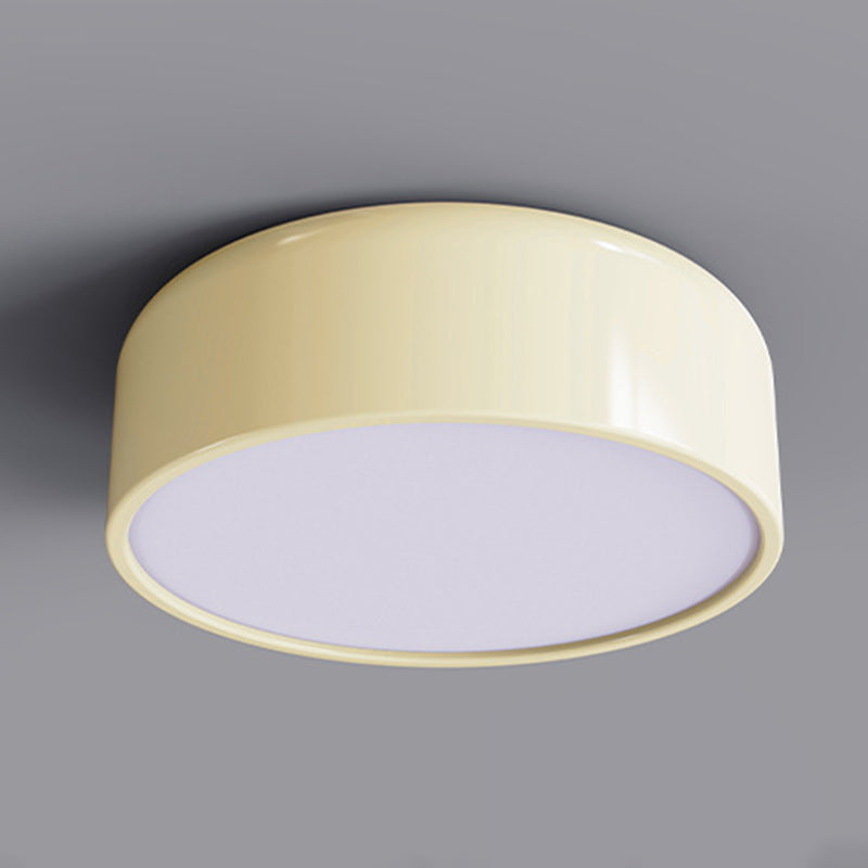 Plafonnier LED en acrylique rond créatif contemporain en fer pour salon 