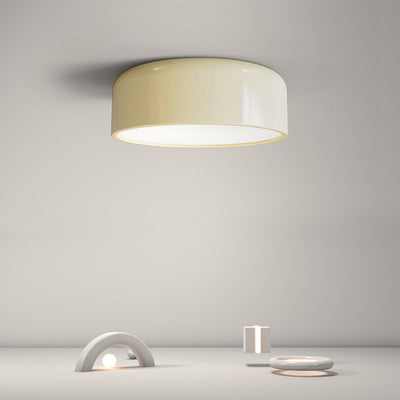 Plafonnier LED en acrylique rond créatif contemporain en fer pour salon 