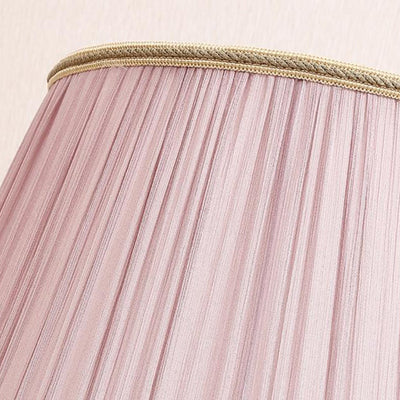 Lampe de table en céramique de tambour chinois traditionnel en fer avec 1 lumière pour le salon 