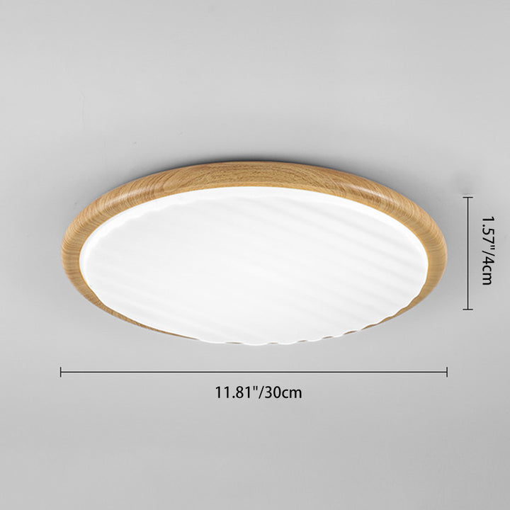 Zeitgenössische skandinavische runde Eisen-Acryl-LED-Deckenleuchte für das Wohnzimmer 