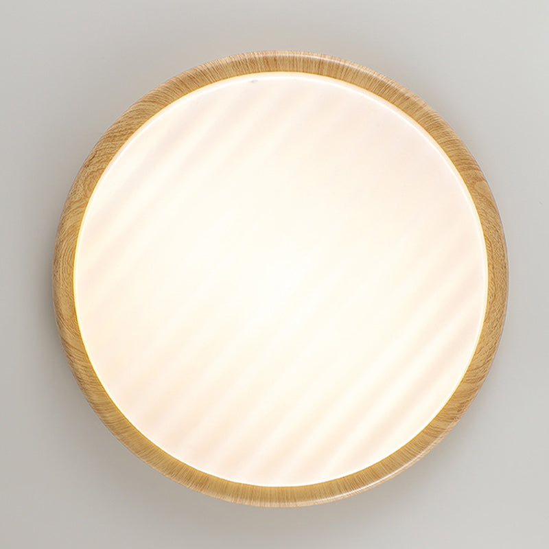 Contemporary Scandinavian Round Iron Acrylic LED Flush Mount Ceiling Light For Living Room
