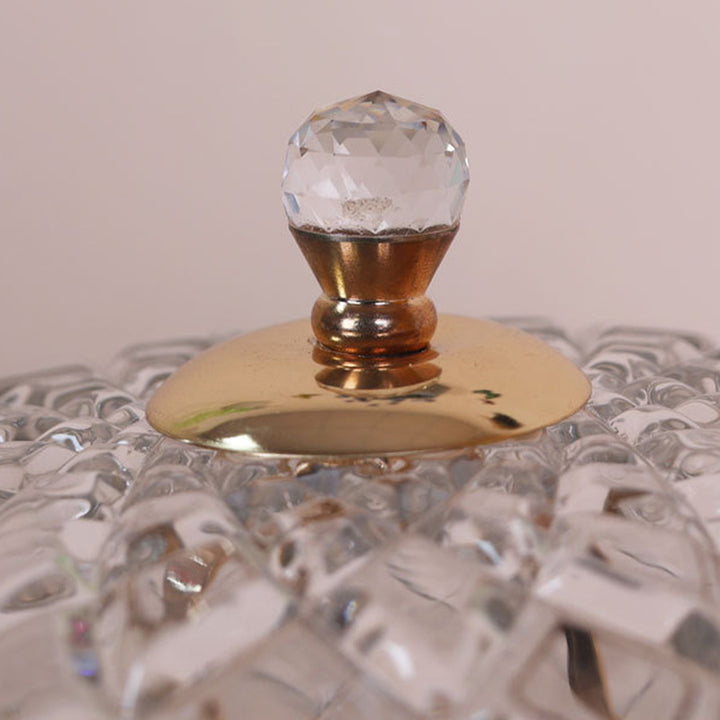 Traditionelle französische Tropfenform-Kupferglas 1-Licht Tischlampe für das Wohnzimmer 