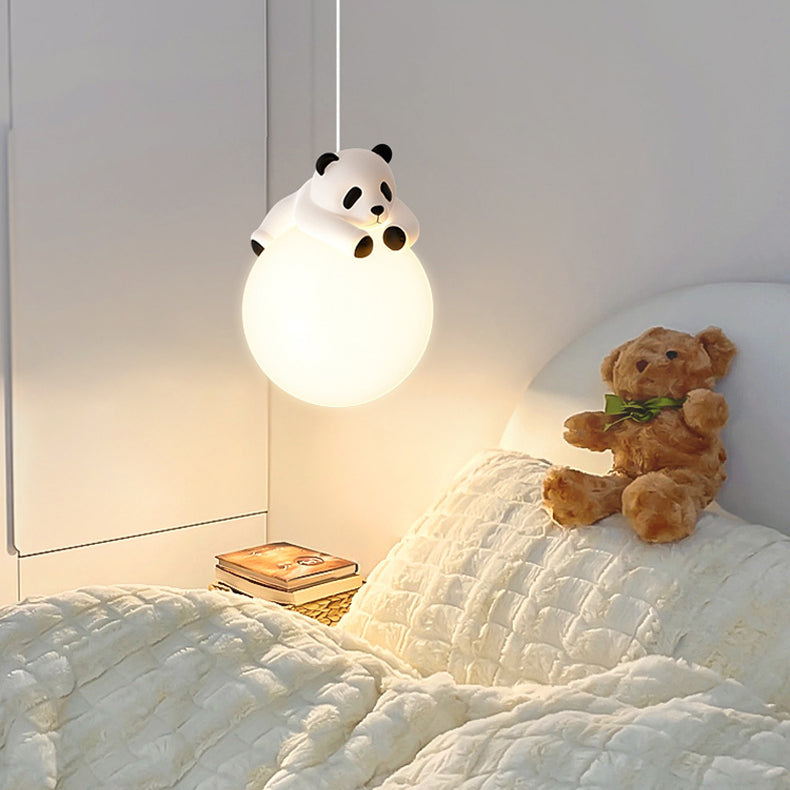 Globe créatif contemporain en fer et plastique, suspension 1 lumière pour salon 