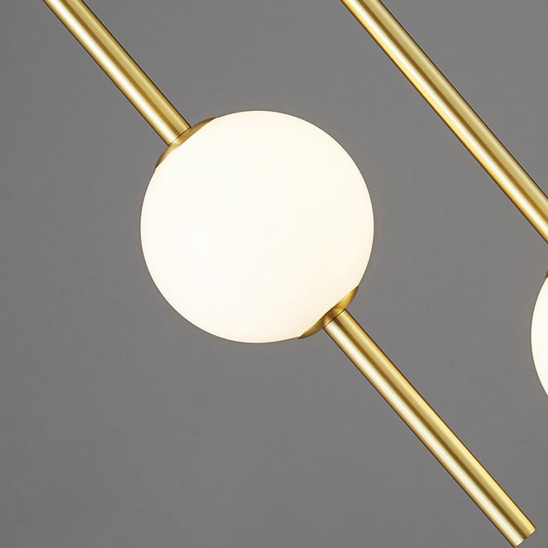 Modern Minimalist Column Iron Aluminum Acrylic LED Pendant Light For Living Room