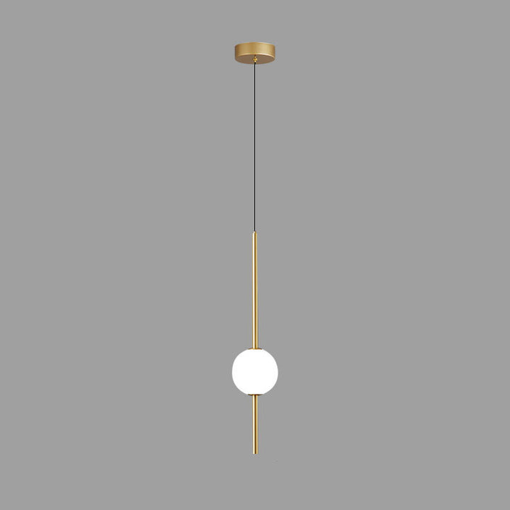 Modern Minimalist Column Iron Aluminum Acrylic LED Pendant Light For Living Room
