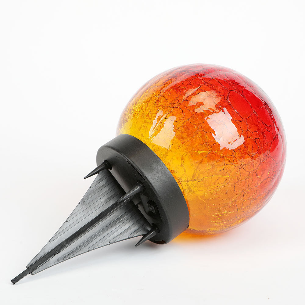 Lumière paysagère solaire extérieure LED en verre plastique globe créatif contemporain pour jardin 