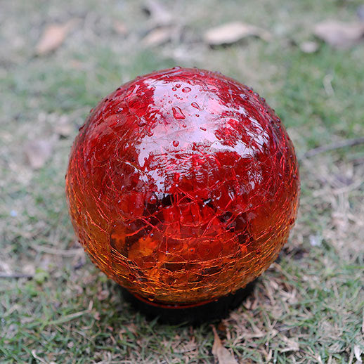 Lumière paysagère solaire extérieure LED en verre plastique globe créatif contemporain pour jardin 