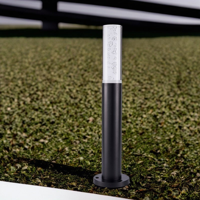 Lumière de paysage extérieure LED en aluminium acrylique cylindre minimaliste moderne pour jardin 