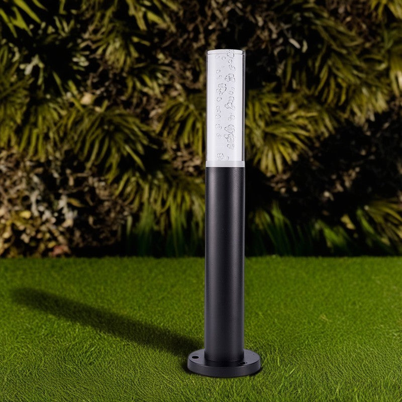 Modern Minimalist Cylinder Aluminum Acrylic LED Outdoor Landscape Light For Garden
