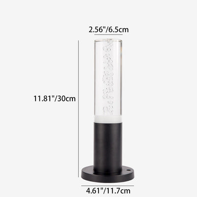 Lumière de paysage extérieure LED en aluminium acrylique cylindre minimaliste moderne pour jardin 