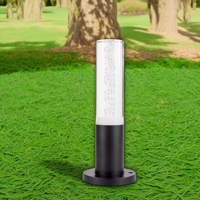 Lumière de paysage extérieure LED en aluminium acrylique cylindre minimaliste moderne pour jardin 
