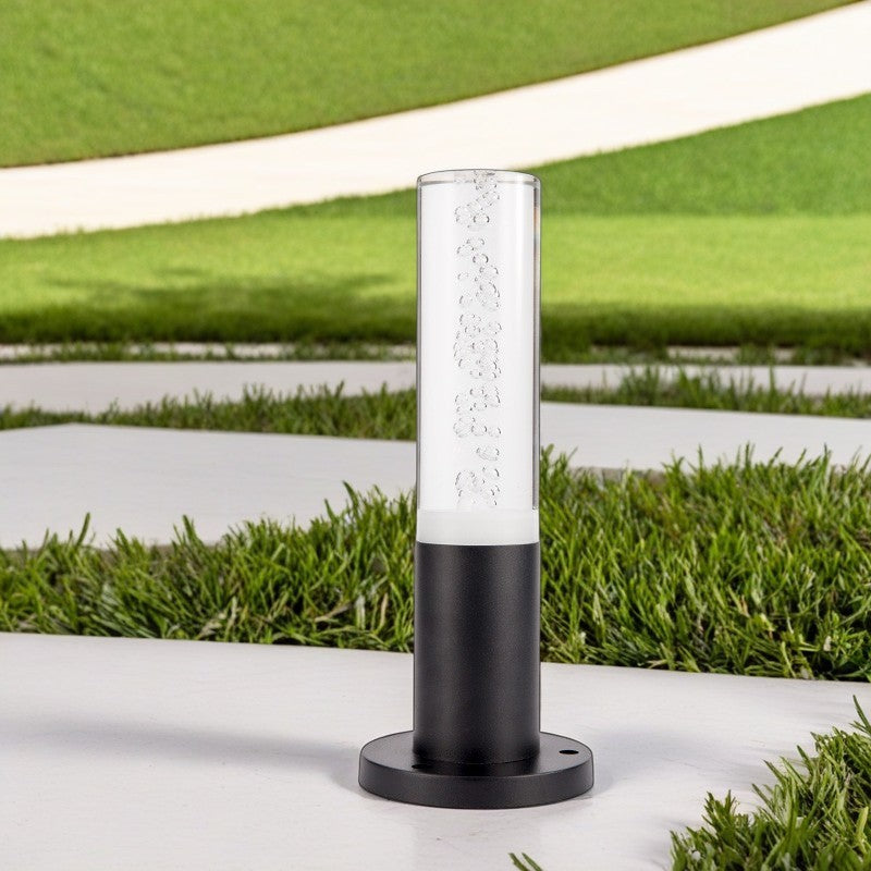 Modern Minimalist Cylinder Aluminum Acrylic LED Outdoor Landscape Light For Garden