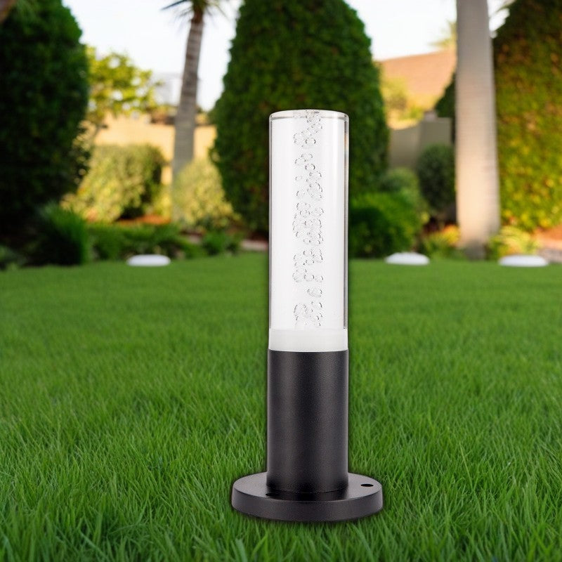 Lumière de paysage extérieure LED en aluminium acrylique cylindre minimaliste moderne pour jardin 