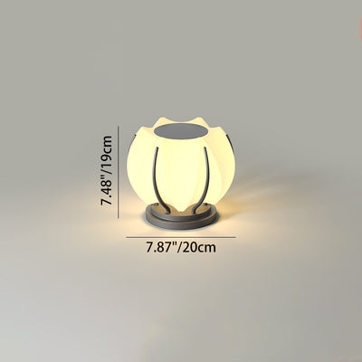 Contemporain Créatif Fleur Fer Plastique LED Tête de Lampe Pour Jardin 