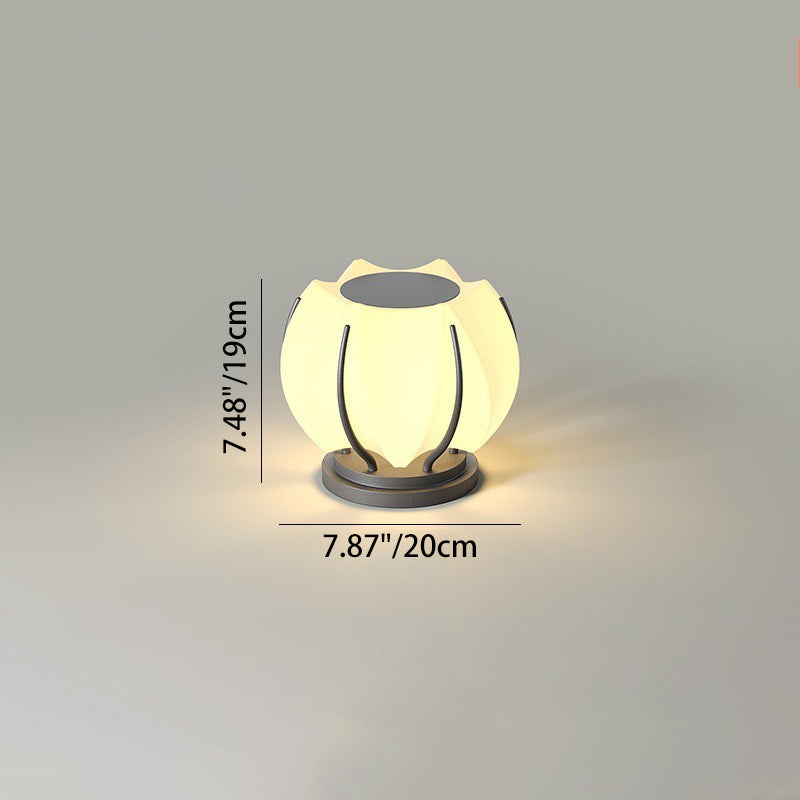 Contemporain Créatif Fleur Fer Plastique LED Tête de Lampe Pour Jardin 