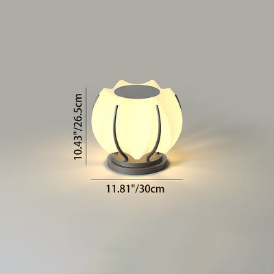 Contemporain Créatif Fleur Fer Plastique LED Tête de Lampe Pour Jardin 