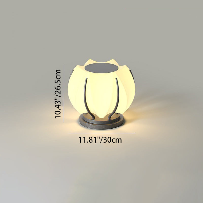 Contemporain Créatif Fleur Fer Plastique LED Tête de Lampe Pour Jardin 