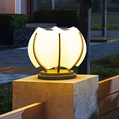 Contemporain Créatif Fleur Fer Plastique LED Tête de Lampe Pour Jardin 