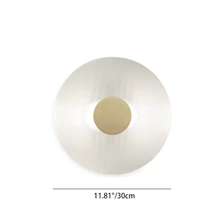 Contemporary Nordic Round Iron Glass LED Wall Sconce Lamp For Living Room