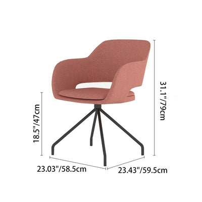 現代的な北欧オーバルスチールマイクロファイバー革椅子背もたれ肘掛けリビングルーム用 