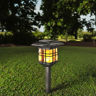 Modern Minimalist Column Plastic LED Solar Standing Floor Lamp For Garden