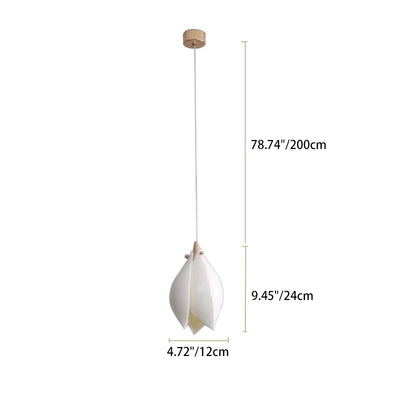 Lámpara Colgante de Cerámica de Hierro con Flor China Tradicional de 1 Luz para Sala de Estar 