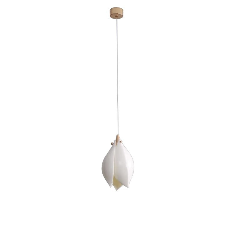 Lámpara Colgante de Cerámica de Hierro con Flor China Tradicional de 1 Luz para Sala de Estar 