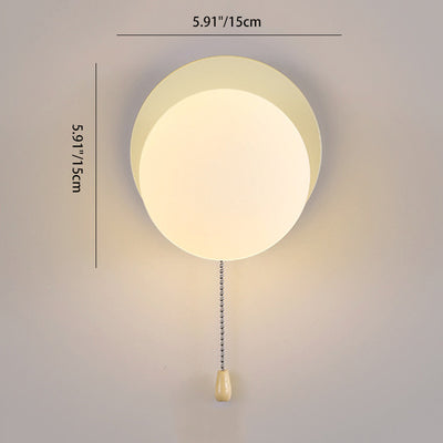 Contemporary Scandinavian Globe Iron Glass 1-Light Wall Sconce Lamp For Living Room