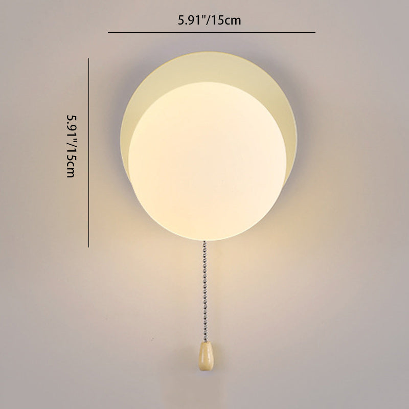 Contemporary Scandinavian Globe Iron Glass 1-Light Wall Sconce Lamp For Living Room