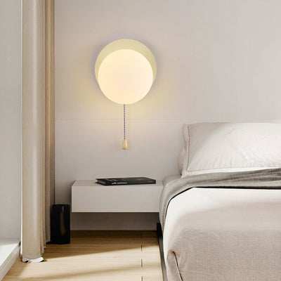 Contemporary Scandinavian Globe Iron Glass 1-Light Wall Sconce Lamp For Living Room