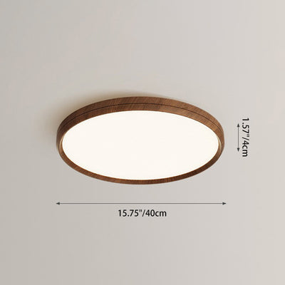 Plafonnier LED rond en aluminium acrylique nordique contemporain pour salon 